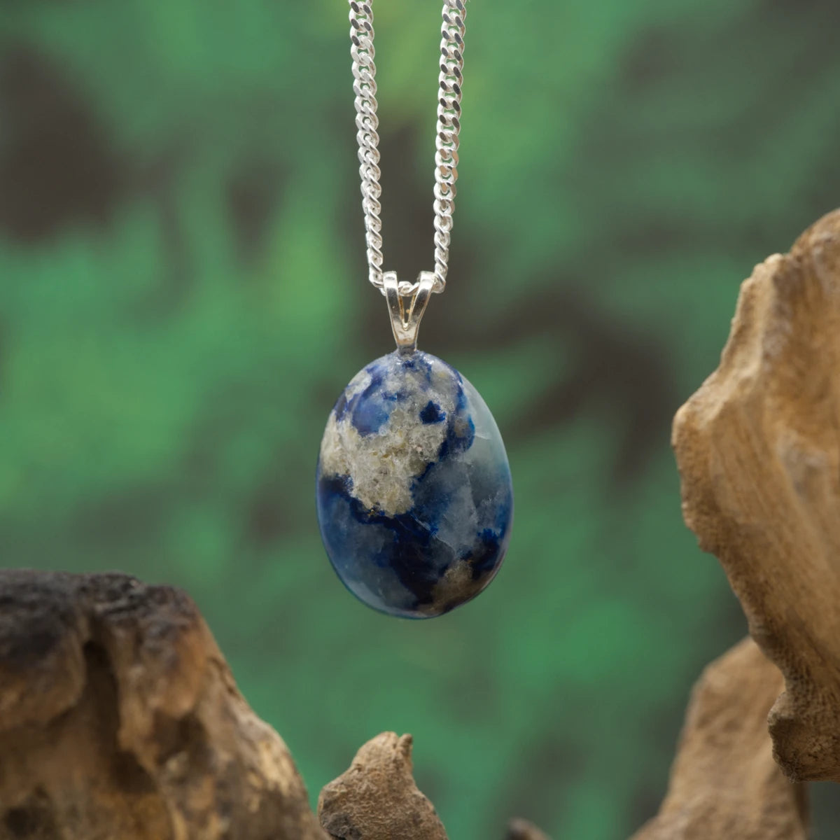 Seltener blauer Afghanit-Anhänger – Edelstein für geistige Klarheit, Bewusstsein und innere Ruhe.