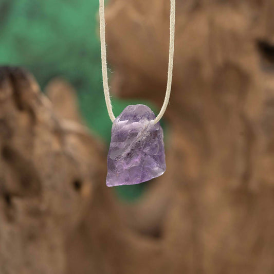 Amethyst roh Anhänger gelocht