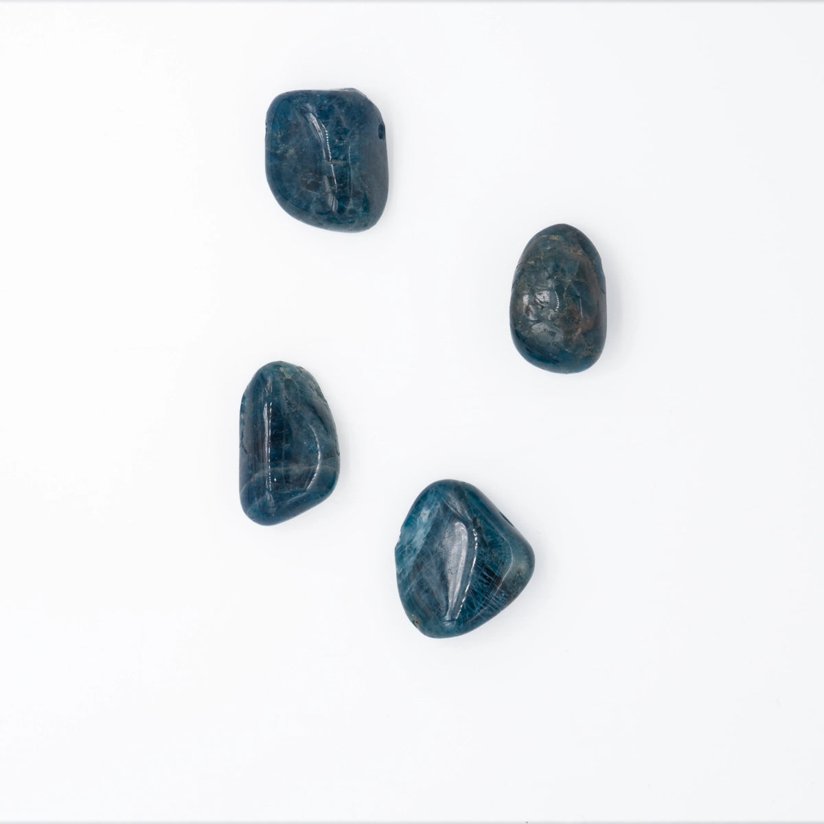 Apatit blau Anhänger gelocht