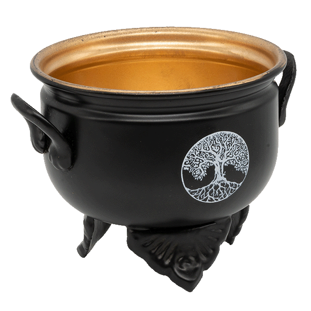 Caldron Lebensbaum Eisen mit Gusshenkel