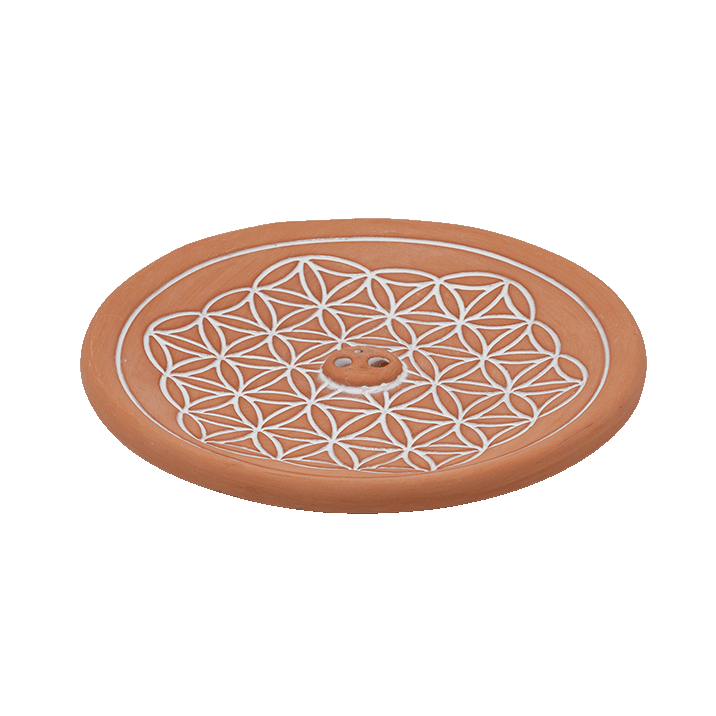 Blume des Lebens Räucherstäbchenhalter Natur