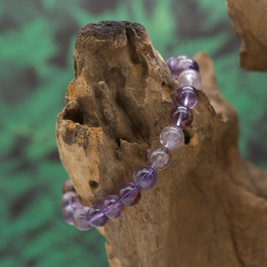 Edelstein-Armband aus 8 mm Cacoxenit-Perlen – erhöht Schwingung und stärkt Intuition.