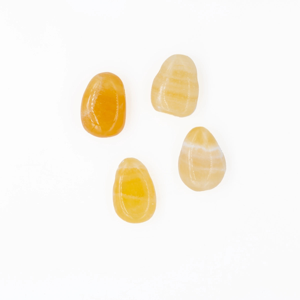 Calcit orange-gelb "Orangencalcit" Anhänger gelocht