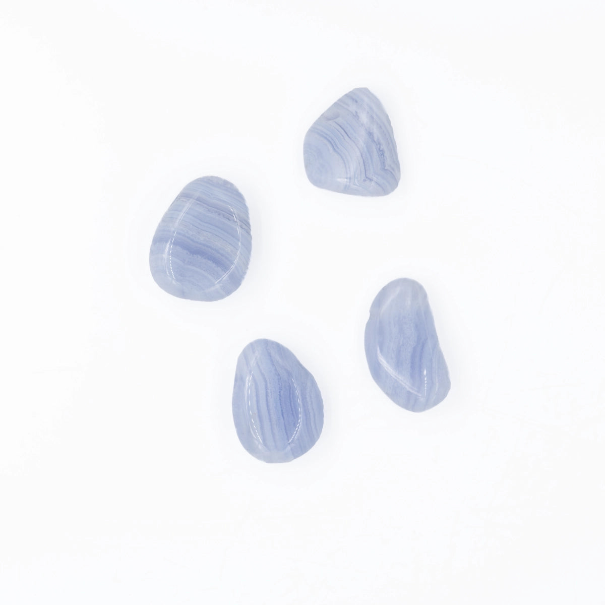 Chalcedon blau Anhänger gelocht