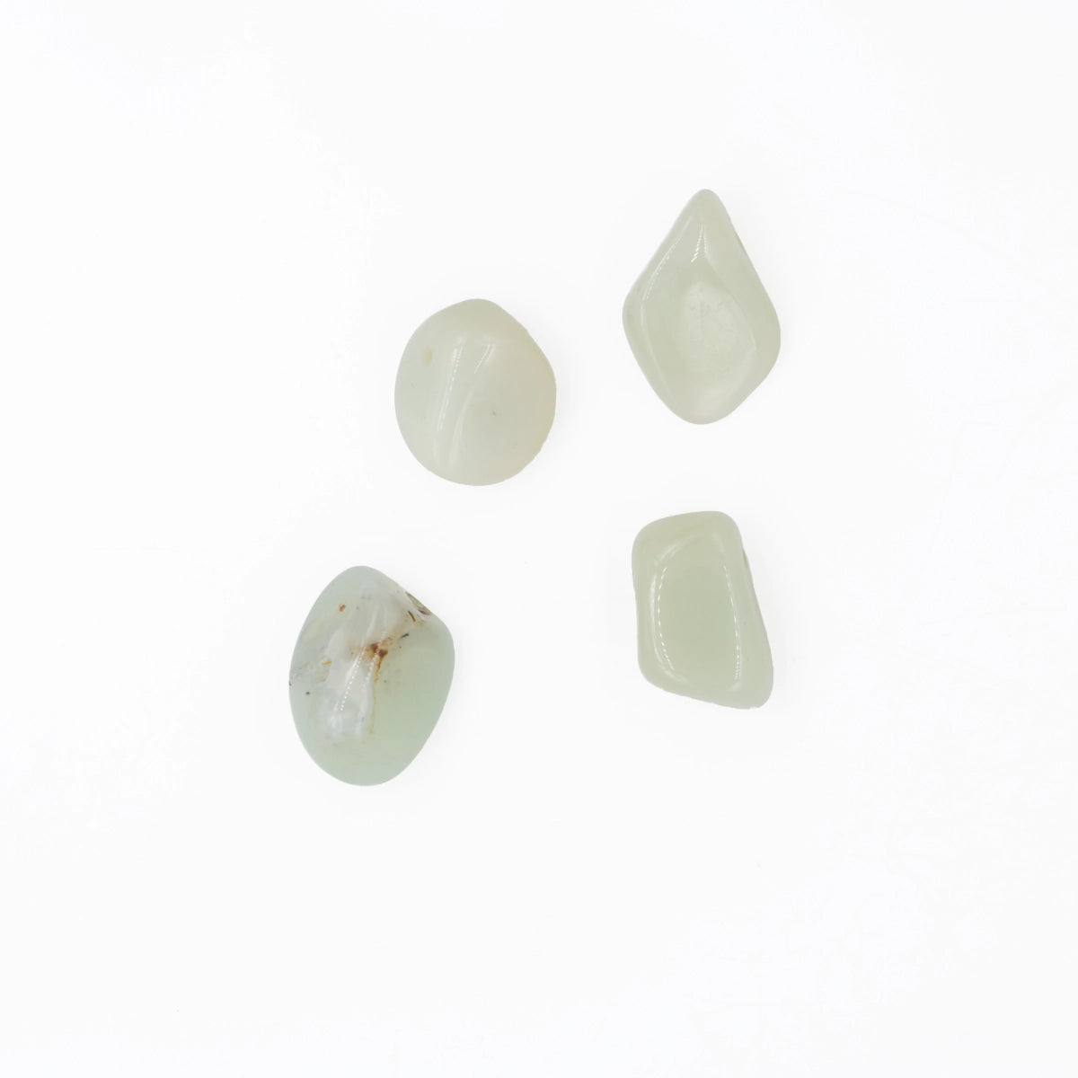 Chalcedon lindgrün Anhänger gelocht