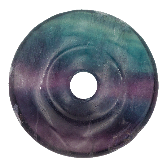 Fluorit "Regenbogenfluorit" Donut