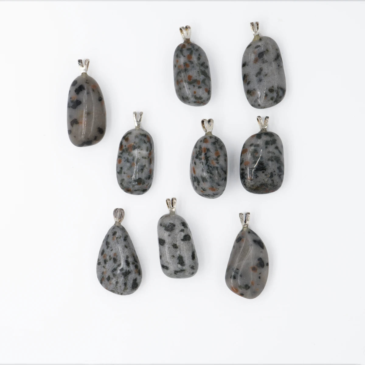 Gneis mit Aktinolith+Granat Anhänger