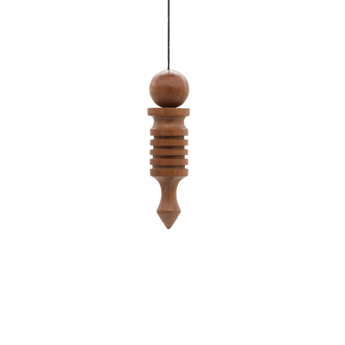 Pendel aus Wollmispel-Holz (Eriobotrya japonica) – fein geformtes Naturpendel für Aromatherapie und Energiearbeit, online kaufen bei Calerris.