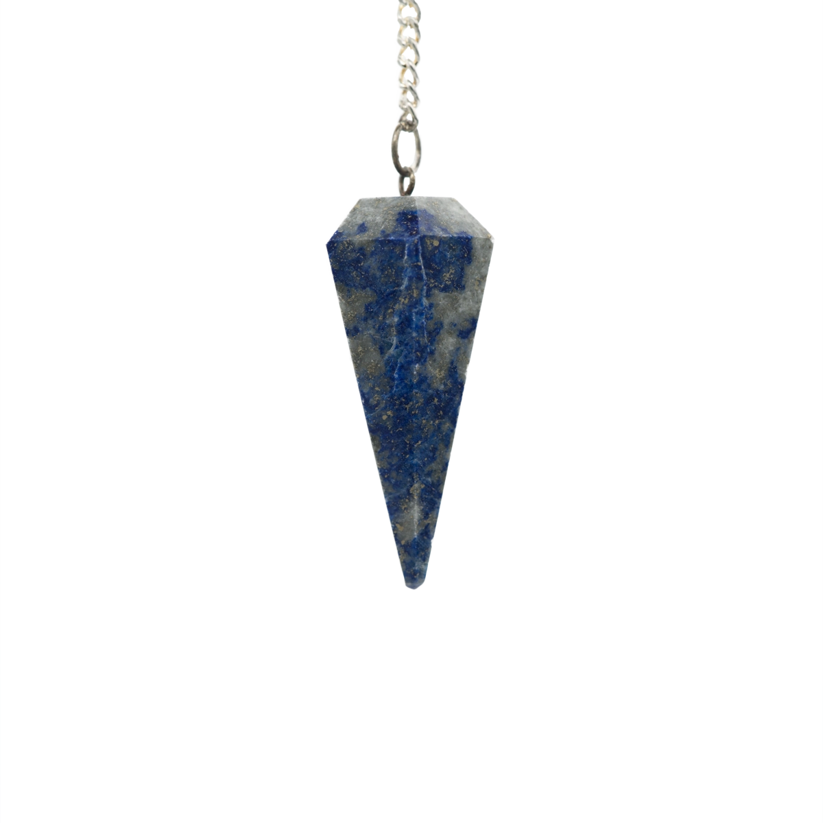 Sechskantpendel aus echtem Lapislazuli – handverlesenes, naturbelassenes Pendel für Energiearbeit und Radiästhesie, online kaufen bei Calerris.