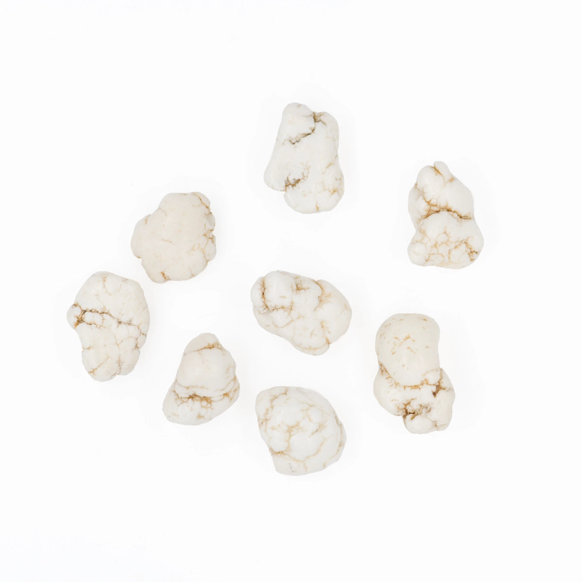 Magnesit Nuggets Anhänger gelocht