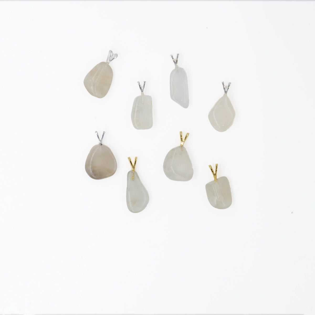 Mondstein Anhänger mini in Gold & Silber