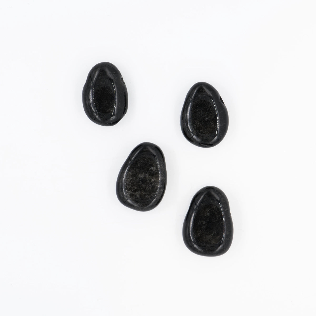 Obsidian "Silberobsidian" Anhänger gelocht