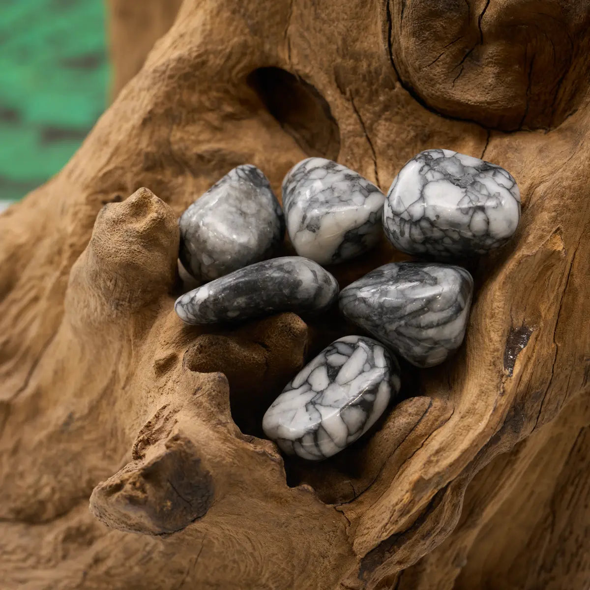 Selten gemusterter Pinolith – schenkt Gelassenheit und harmonisiert Körper und Geist.