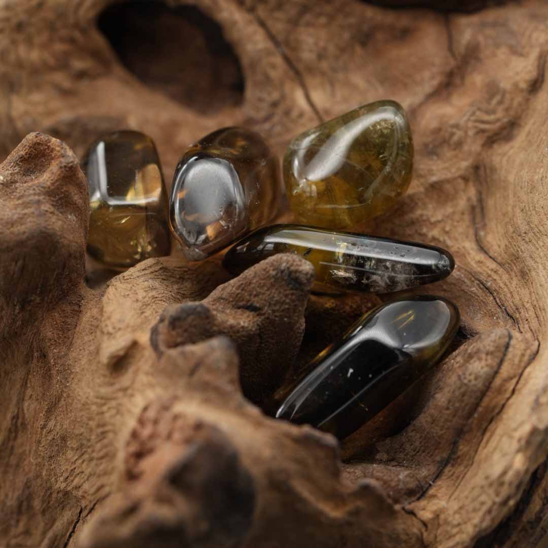 Prasiolith Trommelstein