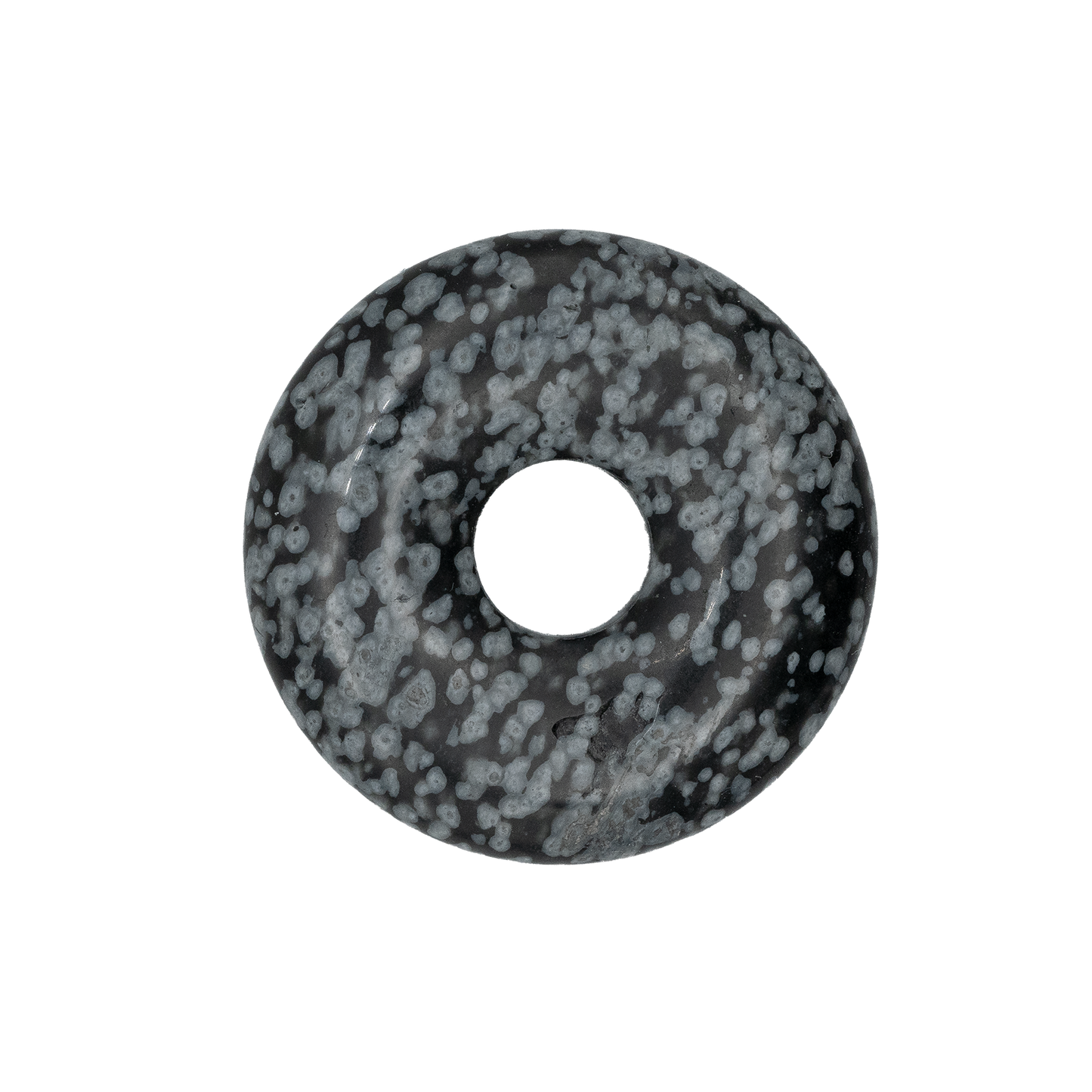 Obsidian "Schneeflockenobsidian" Donut