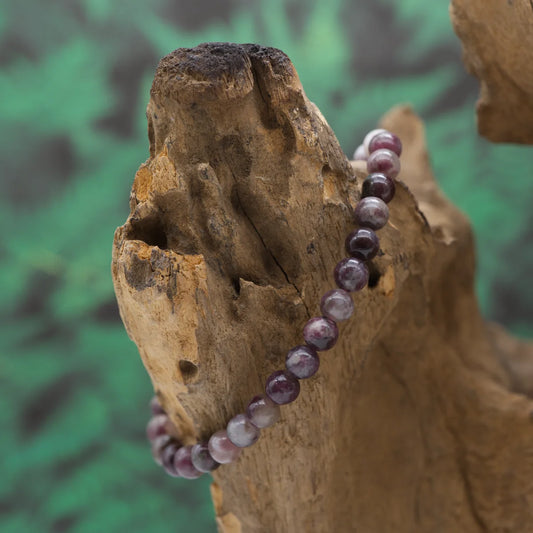 Edelstein-Armband aus 6 mm Rubellit – aktiviert Herzenergie und Leidenschaft.