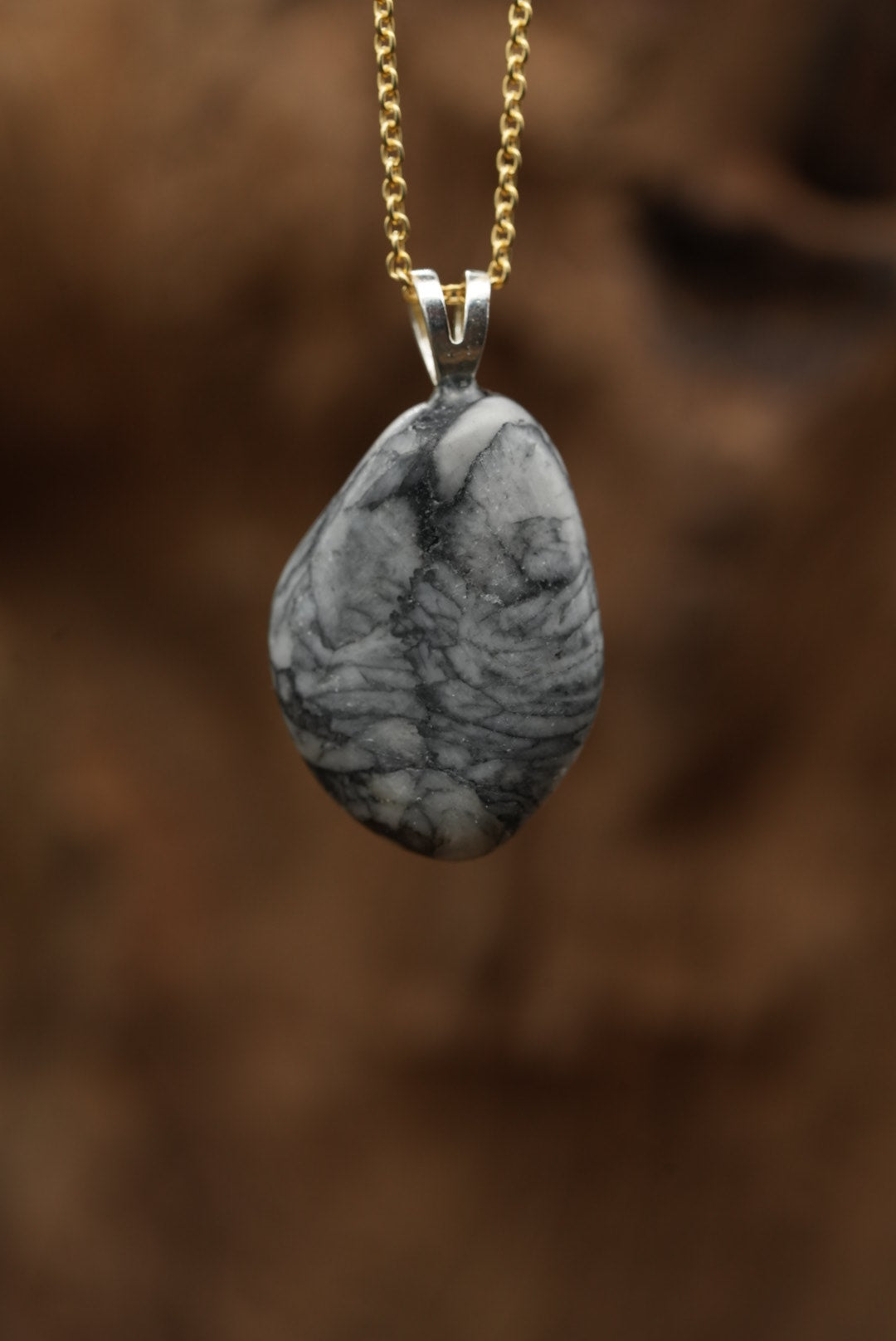 Pinolith Eisenblumenmagnesit der Kategorie Anhänger
