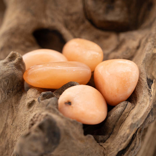 Alabaster / Marmor Trommelstein