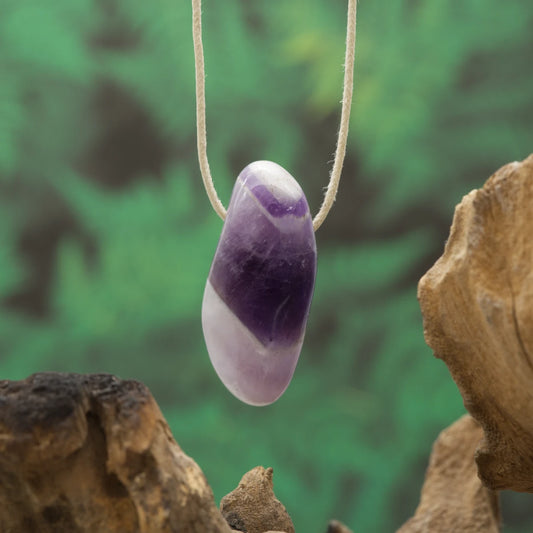 Gestreifter Chevron-Amethyst – Intuition, Einsicht und Ausgleich.