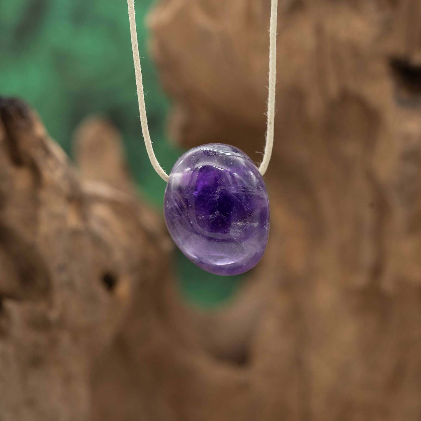 Amethyst 1-A Anhänger gelocht