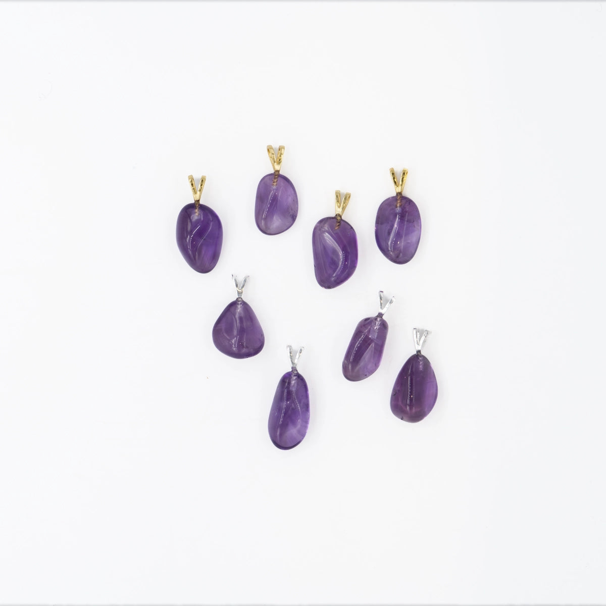 Amethyst Anhänger mini in Gold & Silber