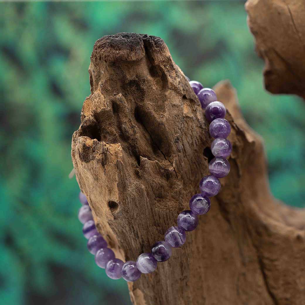 Amethyst Chevron Armband 6mm