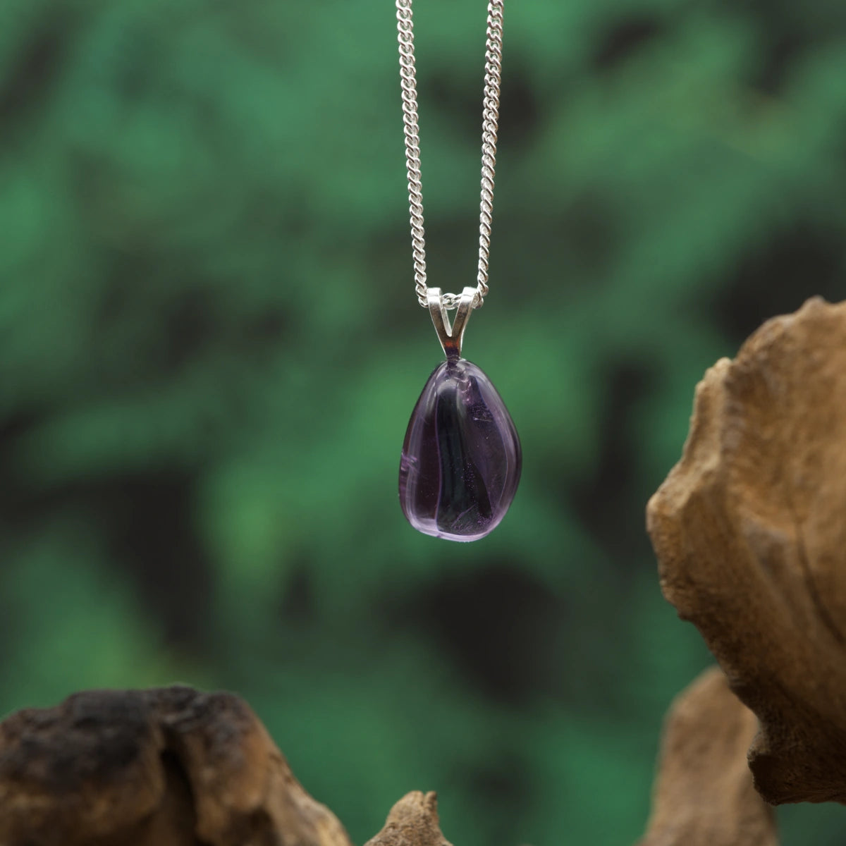 Amethyst Anhänger mini in Gold & Silber