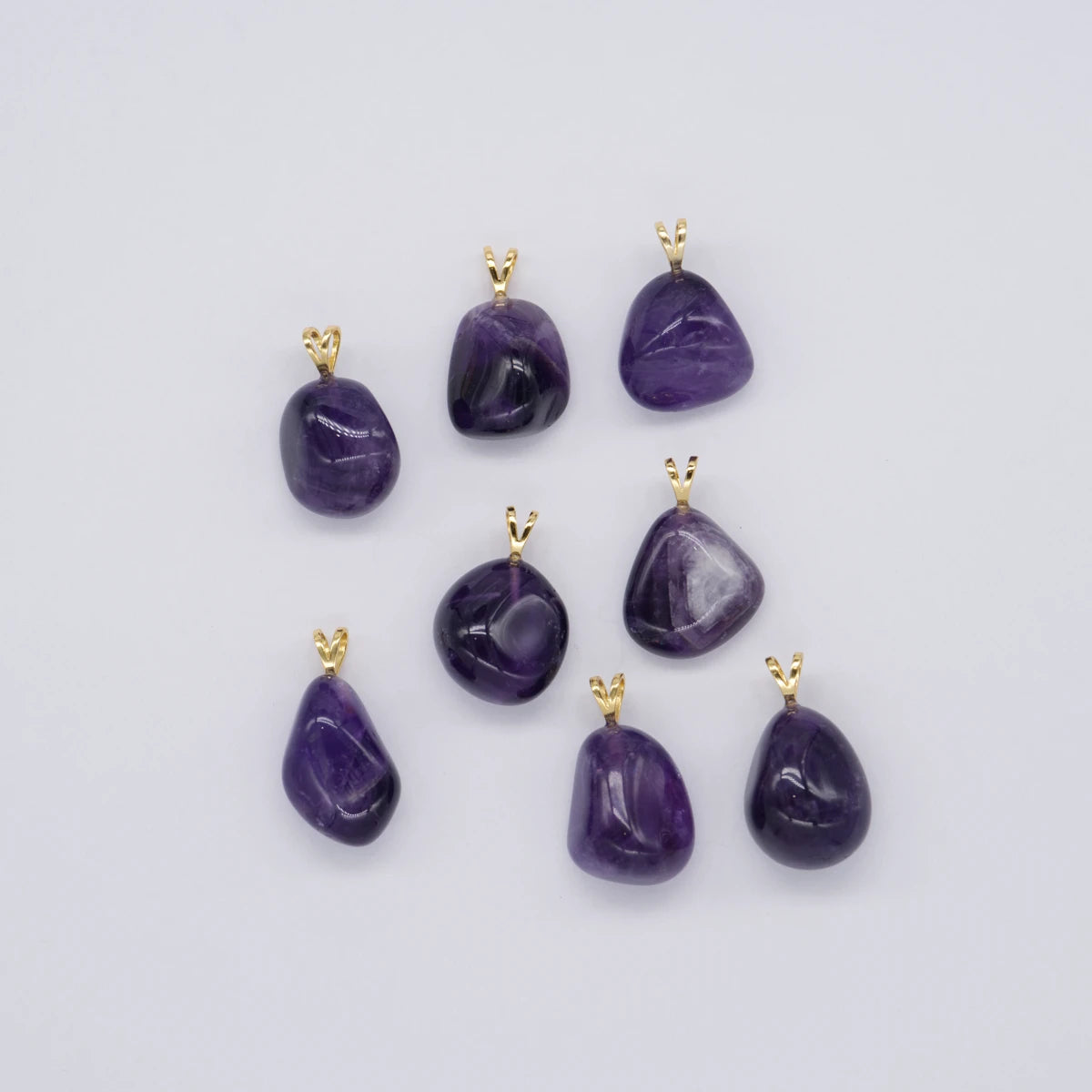 Amethyst 1A-Qual. Anhänger in Gold & Silber
