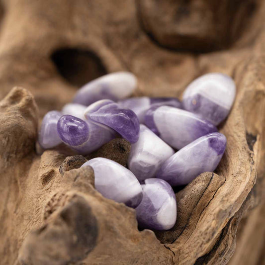 Amethyst Chevron Trommelstein