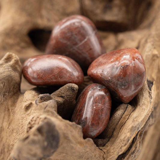 Apatit rot Trommelstein