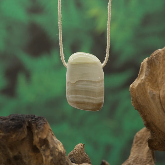 Beige-brauner Aragonit – Stabilität, Ausdauer und Erdung.