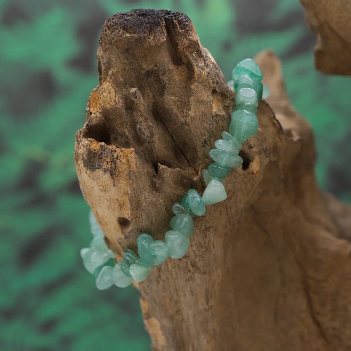 Splitterarmband aus grünem Aventurin – schenkt Gelassenheit und Zuversicht.