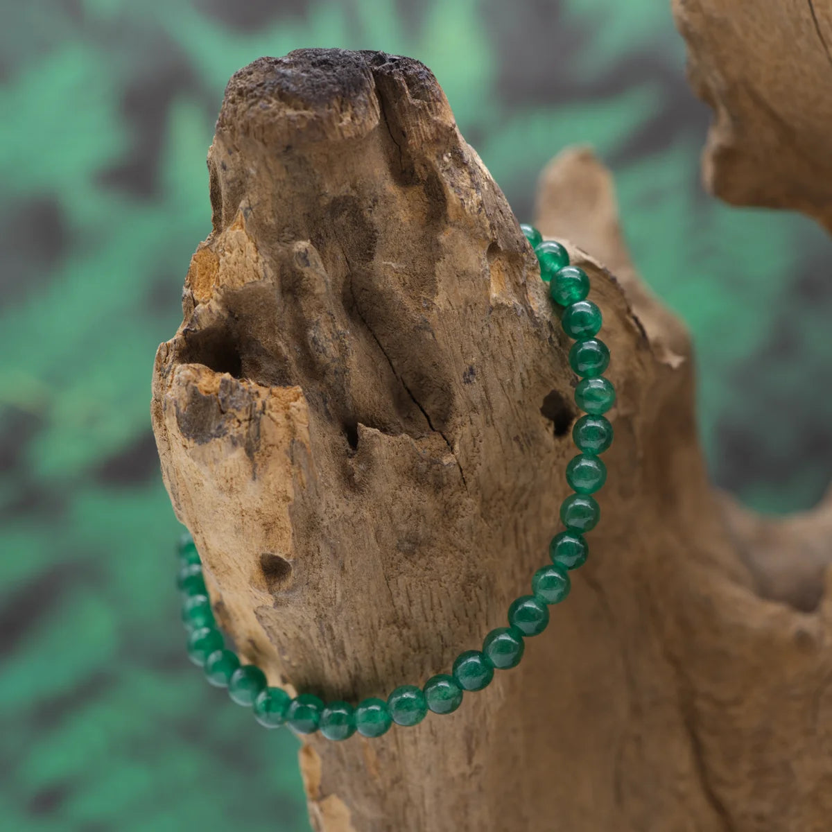 Edelstein-Armband aus 4 mm grünem Aventurin (1A) – bringt Ausgeglichenheit und Zuversicht.