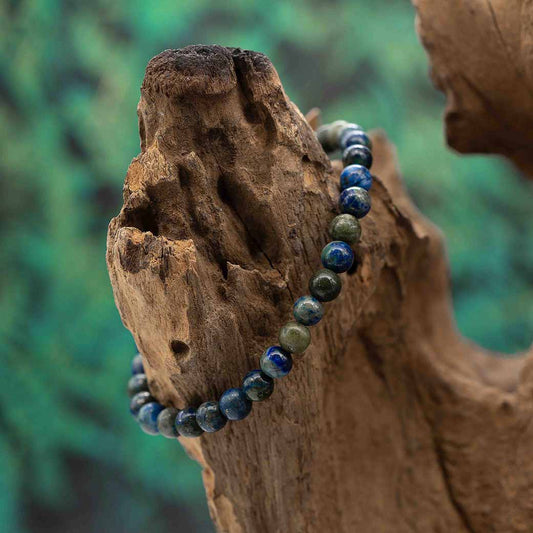 Azurit-Chrysokoll Armband 6mm
