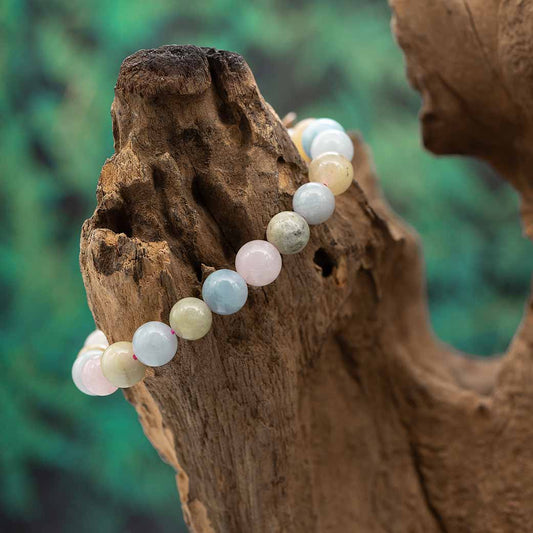 Beryll bunt Armband 8mm