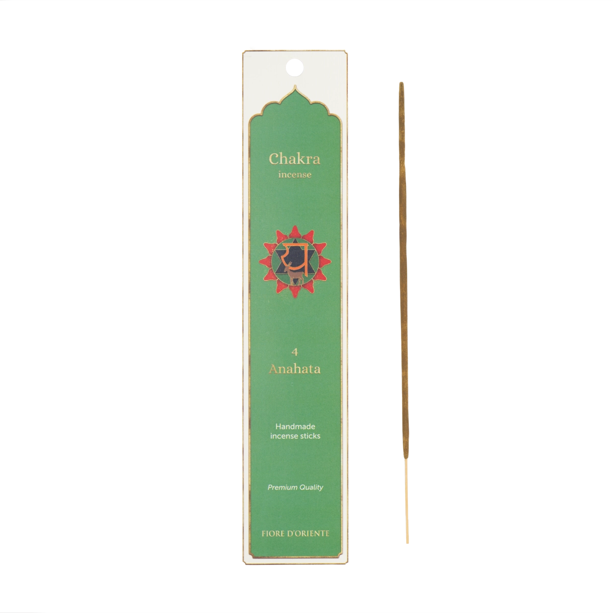 Fiore d’Oriente Chakra Räucherstäbchen Herzchakra – 10 natürliche Sticks zur Förderung von Liebe, Mitgefühl und innerer Balance.