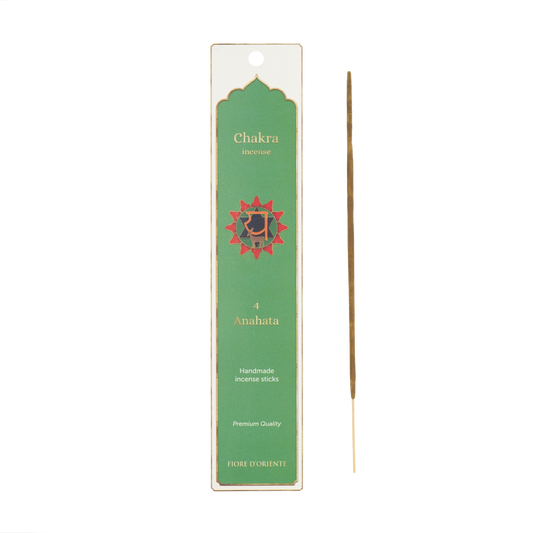 Fiore d’Oriente Chakra Räucherstäbchen Herzchakra – 10 natürliche Sticks zur Förderung von Liebe, Mitgefühl und innerer Balance.