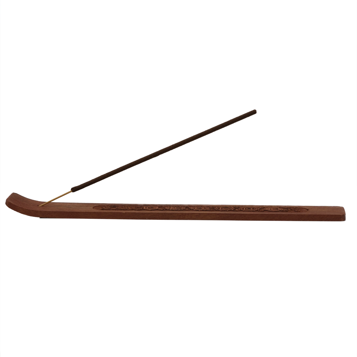 Räucherstäbchenhalter aus Akazienholz – schlichtes Naturdesign, ideal für japanischen und Masala-Weihrauch, handlich und stilvoll, online kaufen bei Calerris.