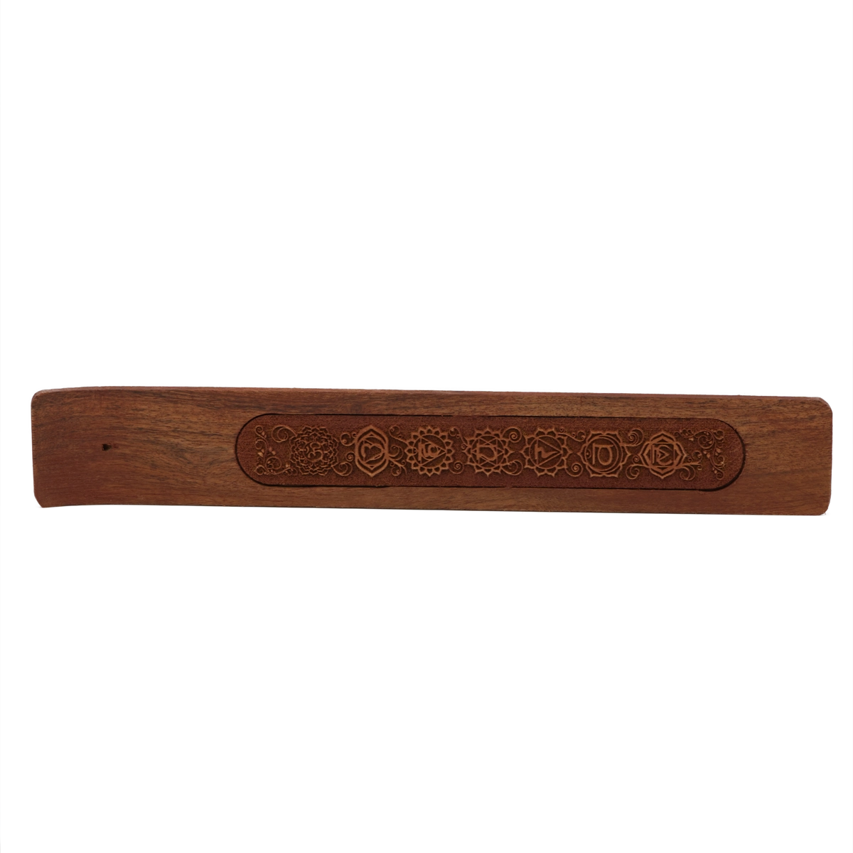 Räucherstäbchenhalter aus Akazienholz – schlichtes Naturdesign, ideal für japanischen und Masala-Weihrauch, handlich und stilvoll, online kaufen bei Calerris.