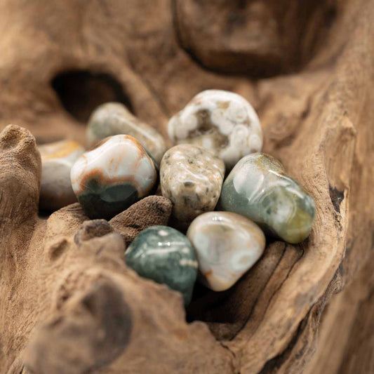 Chalcedon "Ozeanchalcedon" Trommelstein
