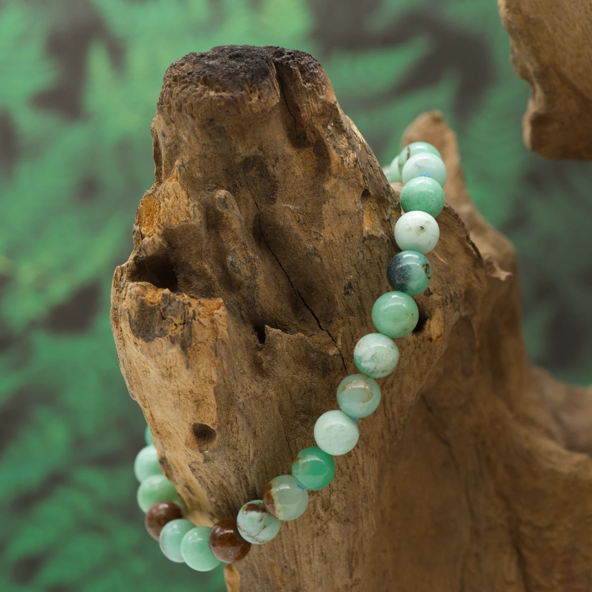 Zartgrünes Chrysopras-Armband – Vertrauen, Herzöffnung und emotionale Harmonie.