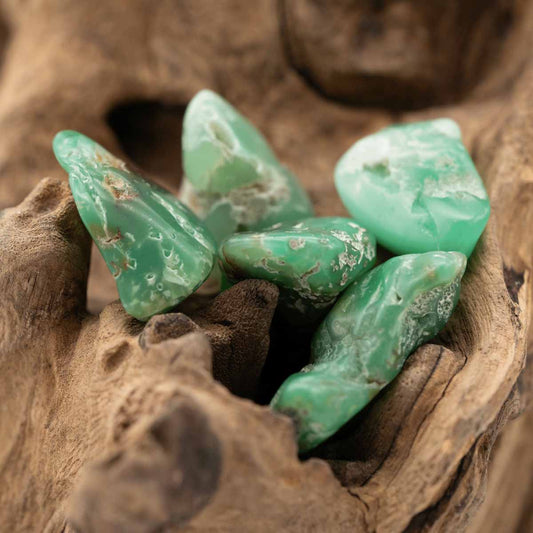 Chrysopras Trommelstein