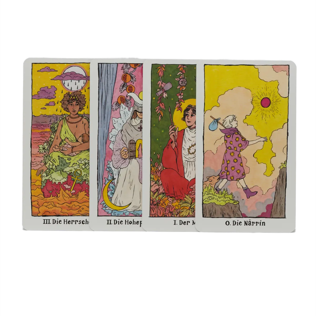 Wenn das Universum schliefe Tarot von Tillie Walden – farbenfrohes, traumhaftes Tarot-Set mit 80 Karten und Booklet, online kaufen bei Calerris.
