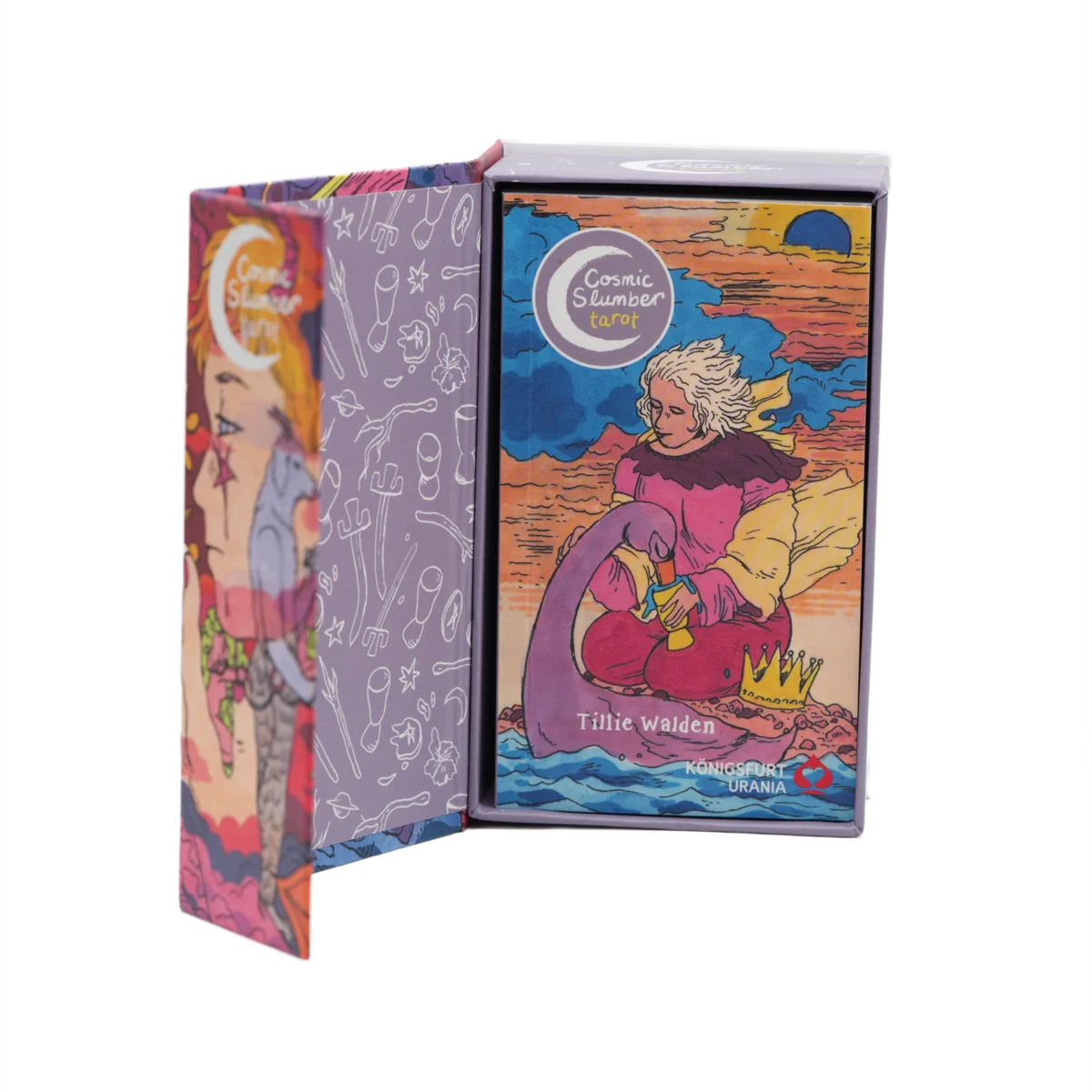 Wenn das Universum schliefe Tarot von Tillie Walden – farbenfrohes, traumhaftes Tarot-Set mit 80 Karten und Booklet, online kaufen bei Calerris.