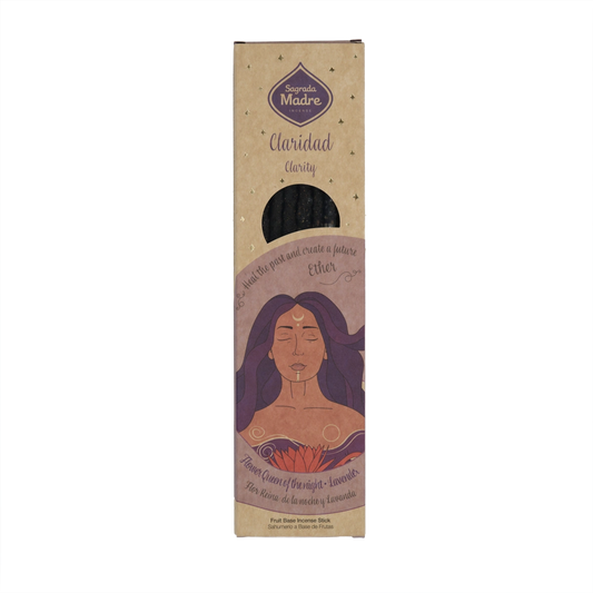 Sagrada Madre Element Äther Räucherstäbchen – 6 handgefertigte Sticks mit Lavendel und Königin der Nacht für Klarheit, Präsenz und innere Ruhe.