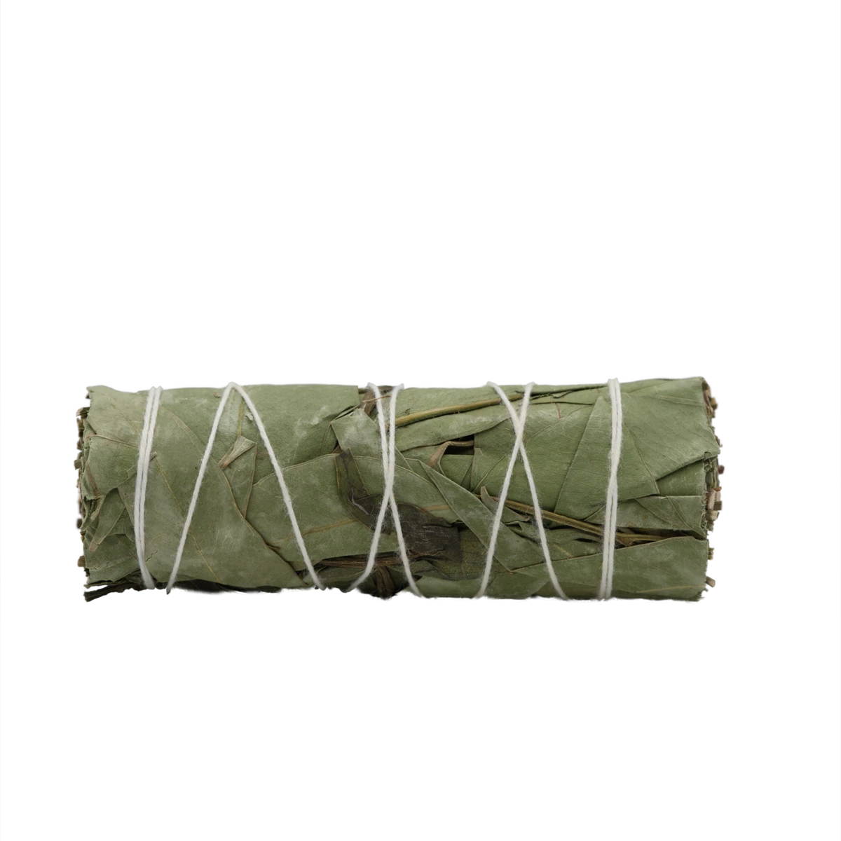 Räucherbündel aus reinem Eukalyptus, etwa 10 cm lang – für Reinigung, Frische und mentale Klarheit.