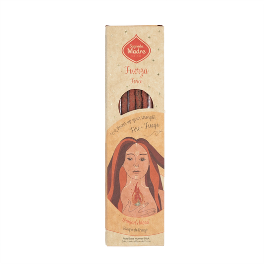 Sagrada Madre Element Feuer Räucherstäbchen – 6 handgefertigte Sticks mit Drachenblutduft zur Stärkung von Energie, Transformation und innerer Kraft.