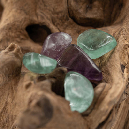 Fluorit Trommelstein