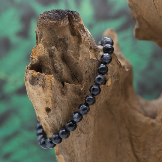 Edelstein-Armband aus 6 mm Gabbro – fördert Innenschau und Transformation.