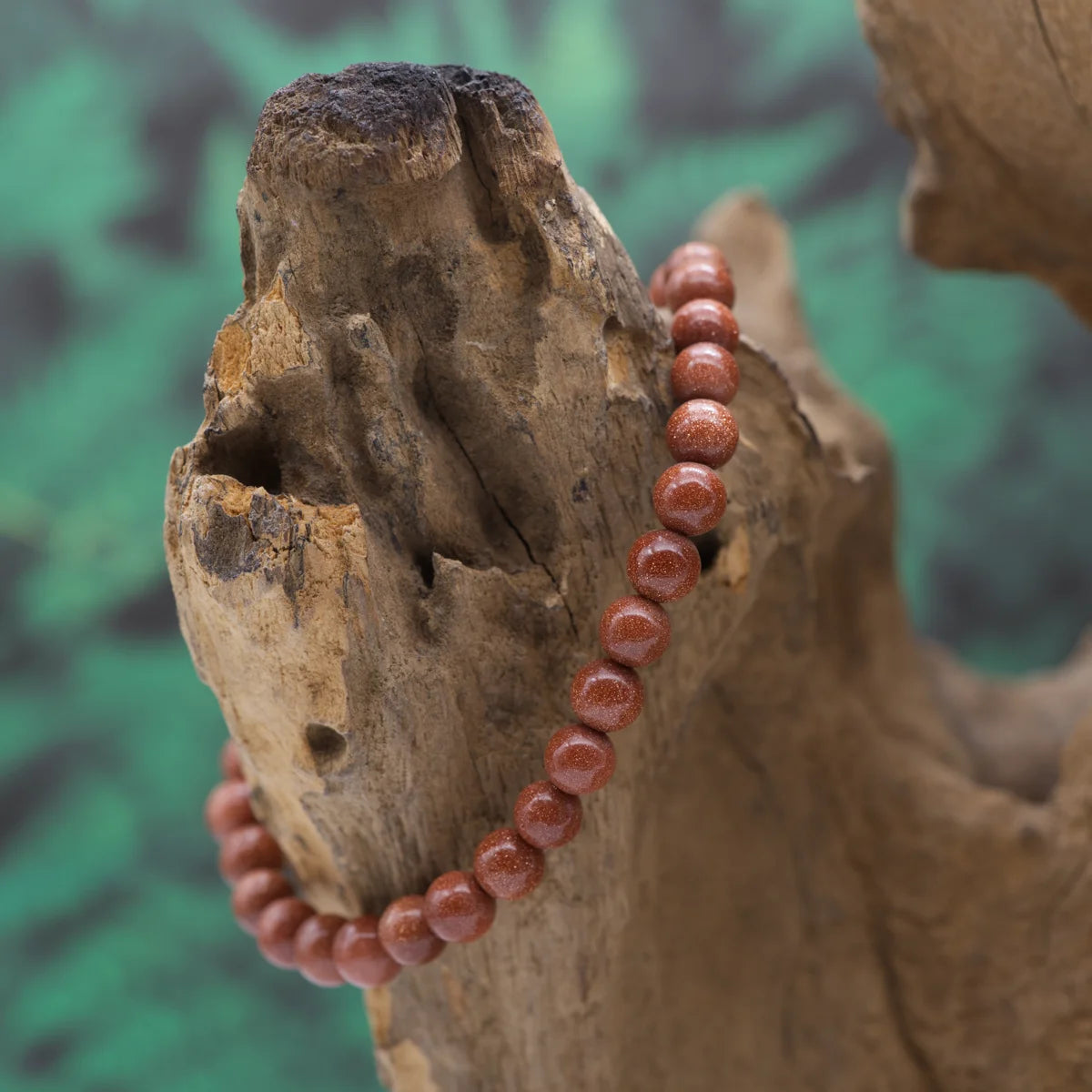 Edelstein-Armband aus 6 mm Goldfluss – gibt Zuversicht und Antrieb.